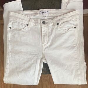 PAIGE White Skinny Jeans with Sleek Fit